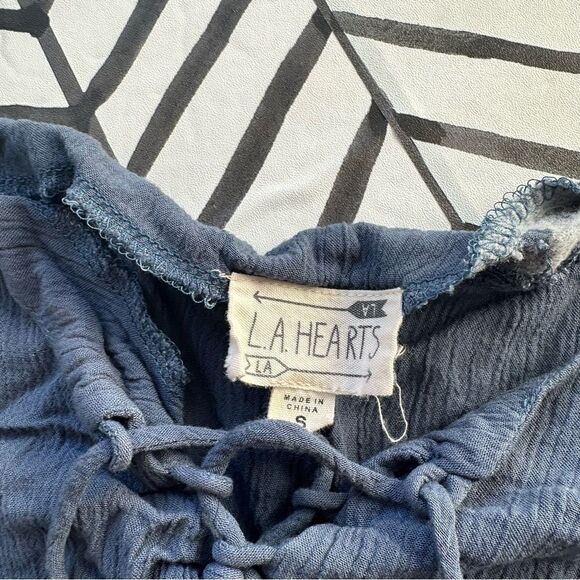 Dry Goods // LA Hearts Long Sleeve Front Lace Cropped Blouse - Picture 4 of 4